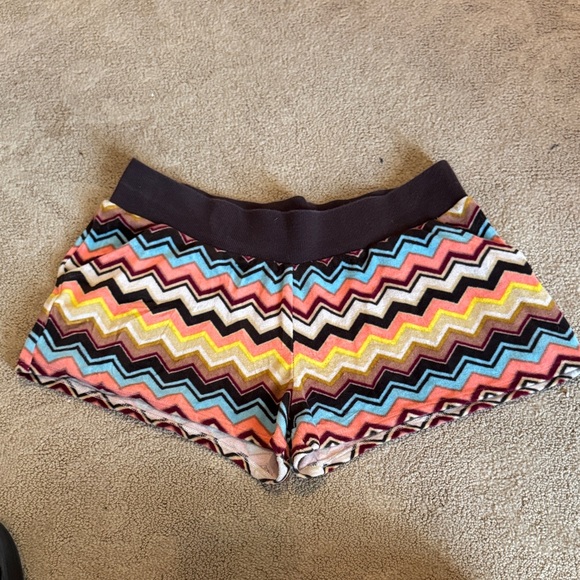 Missoni Pants - Missoni Multicolor Zigzag Athletic Shorts